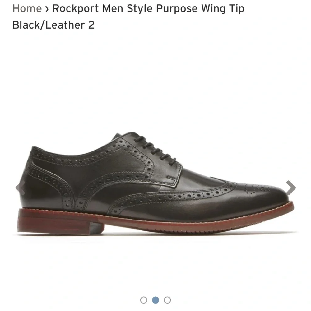 Rockport Style Purpose Wing Tip - Picture 4 of 10